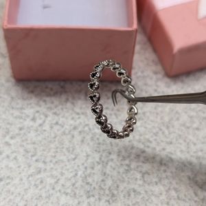 Pandora 925 silver heart ring, size 6.5